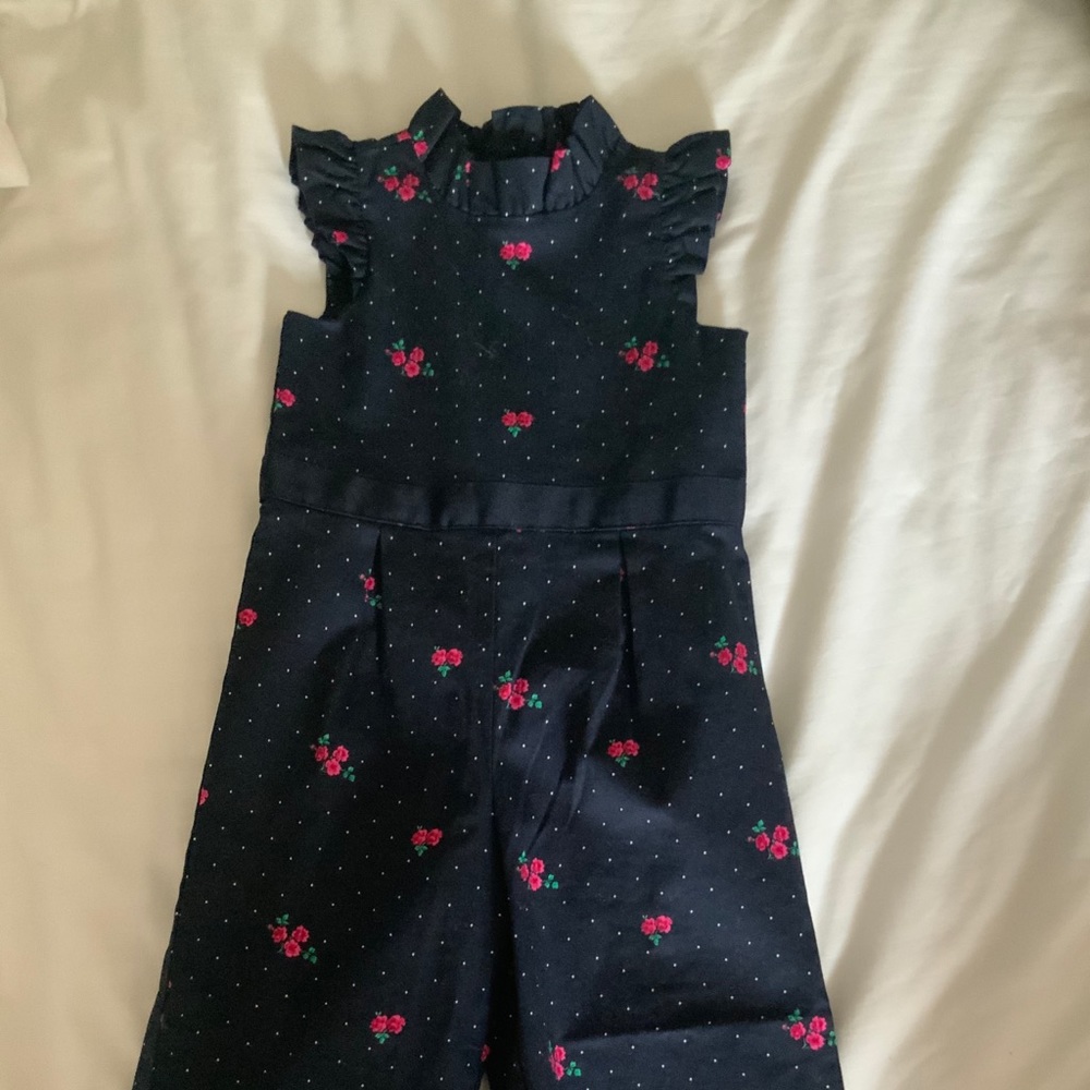 Janie and Jack Floral Jumpsuit